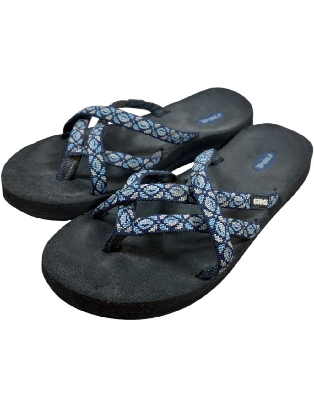 Teva Olawahu Blue Flip Flop Thong Sandals Women's Size 7 Beach Comfort Slides
